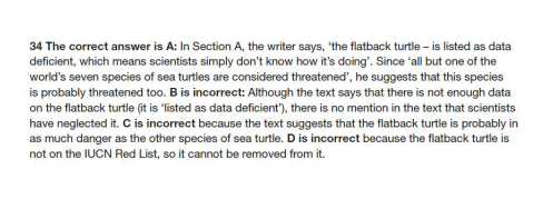 IELTS Reading test multiple choice answer