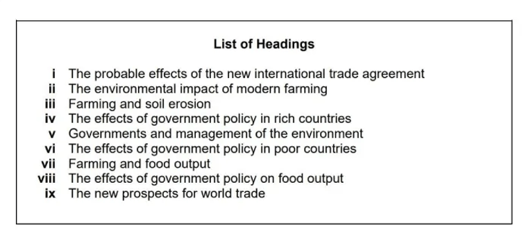 How to prepare learners for matching headings task on the IELTS Reading test - Listing of headings task