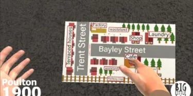 Virtual reality for language learning and teaching - Screengrab of virtual reality game