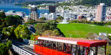 Cable car in Wellington New Zealand