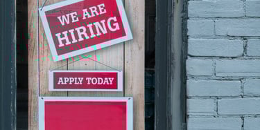 We are hiring apply today signs