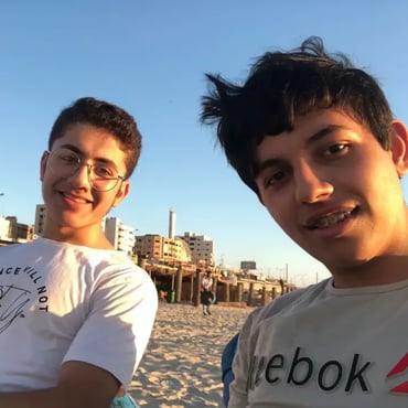 Ahmed at the beach