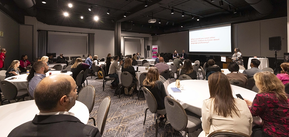 Audience attending a panel discussion at the PIE Live North America conference