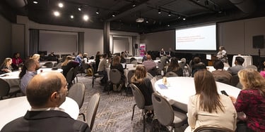 Audience attending a panel discussion at the PIE Live North America conference