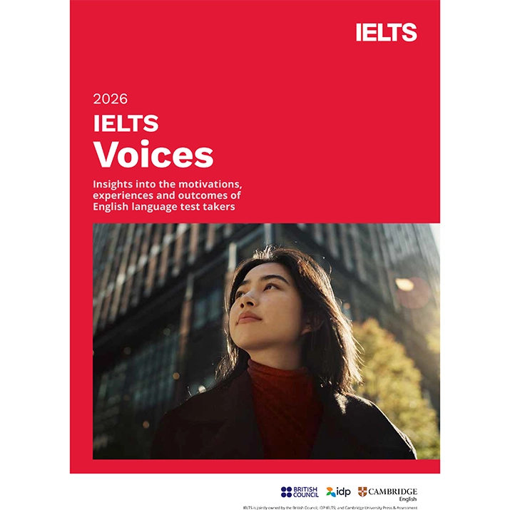 IELTS Voices 2026 report cover
