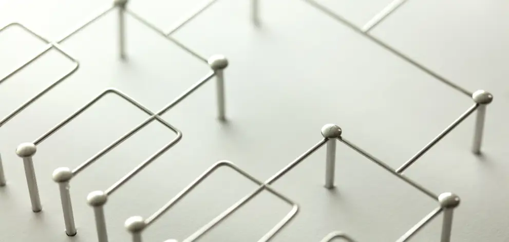 Organisation structure network concept