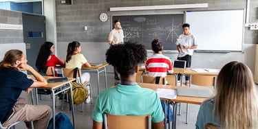 Students classroom presentation lecture