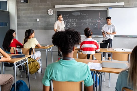 Students classroom presentation lecture