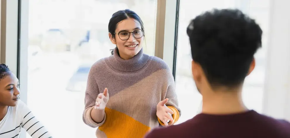 Informal workplace meeting