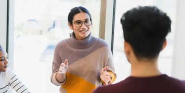 Informal workplace meeting