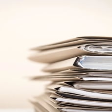 Stack of office files