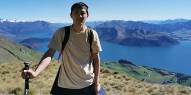 IDP IELTS test taker Liwei outdoors