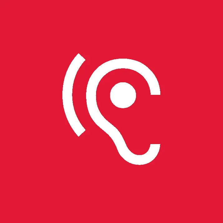 IELTS Listening test icon red
