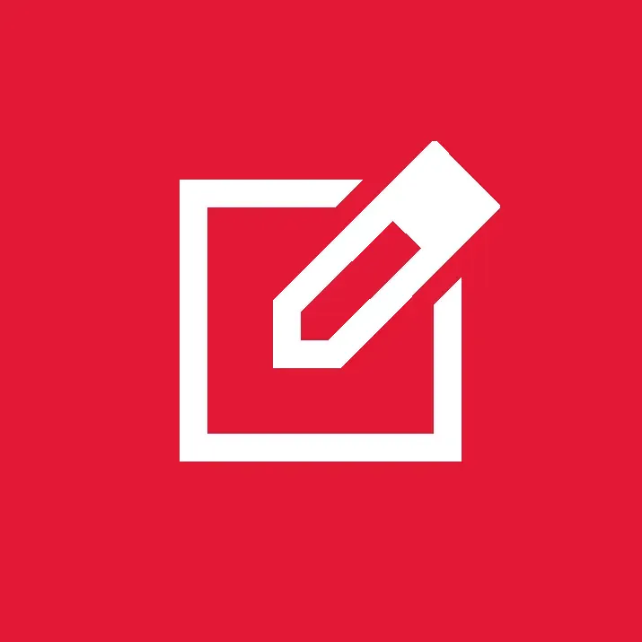 IELTS Writing test icon red